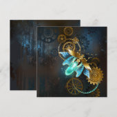 Steampunk Firefly Save The Date (Vorne/Hinten)