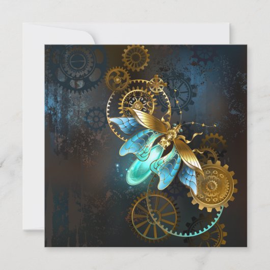 Steampunk Firefly Save The Date (Vorderseite)