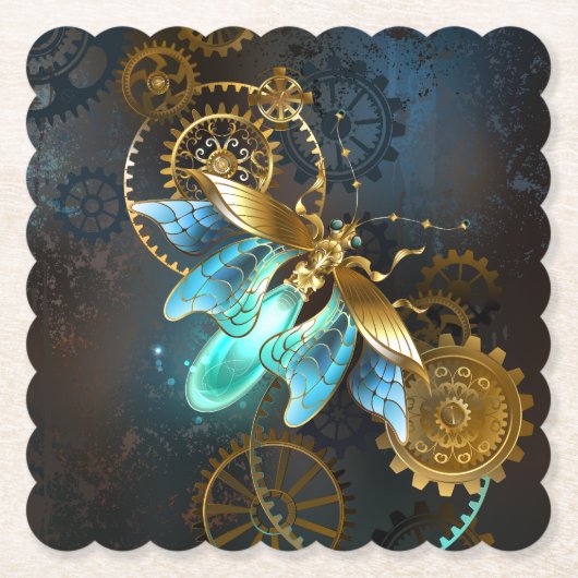 Steampunk Firefly Untersetzer (Vorderseite)