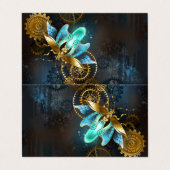 Steampunk Firefly Visitenkarten (Außenseite Aufgefaltet)