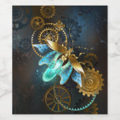 Steampunk Firefly Weinetikett (Einzelnes Label)