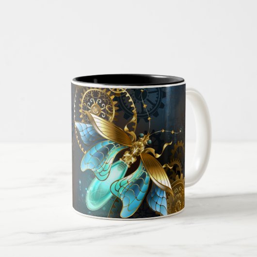 Steampunk Firefly Zweifarbige Tasse (VorderseiteRechts)