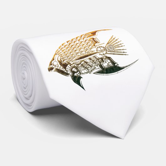 Steampunk Fisch-Krawatten Krawatte (Gerollt)