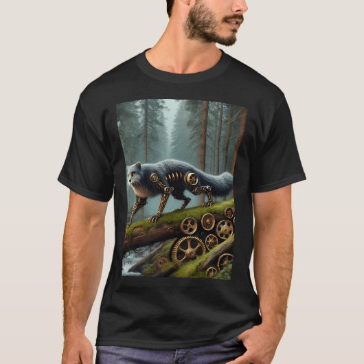 Steampunk-Fischer T-Shirt (Vorderseite)