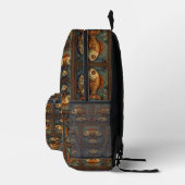 Steampunk-Fischmuster Bedruckter Rucksack (Rechts)