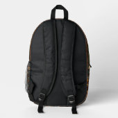 Steampunk-Fischmuster Bedruckter Rucksack (Rückseite)