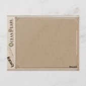 Steampunk Fish Seaship Postkarte (Rückseite)