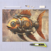 Steampunk Fish Seidenpapier (Handwerk)