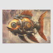 Steampunk Fish Seidenpapier (Vorderseite)