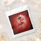 Steampunk Flamingo - Fantasy Digital Artwork Geschenktütchen (Ausgeschnitten)