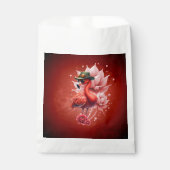 Steampunk Flamingo - Fantasy Digital Artwork Geschenktütchen (Vorderseite)