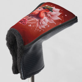 Steampunk Flamingo - Fantasy Digital Artwork Golf Headcover