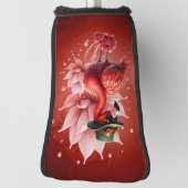 Steampunk Flamingo - Fantasy Digital Artwork Golf Headcover (Rotieren 90)