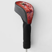 Steampunk Flamingo - Fantasy Digital Artwork Golf Headcover (angewinkelt)