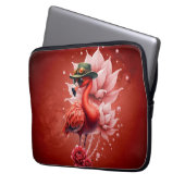 Steampunk Flamingo - Fantasy Digital Artwork Laptopschutzhülle (Vorderseite Links)