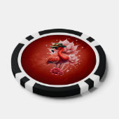 Steampunk Flamingo - Fantasy Digital Artwork Pokerchips (Einzeln)