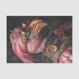 Steampunk Flamingo Seidenpapier