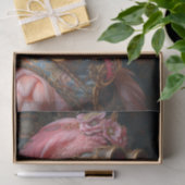 Steampunk Flamingo Seidenpapier (Geschenk)