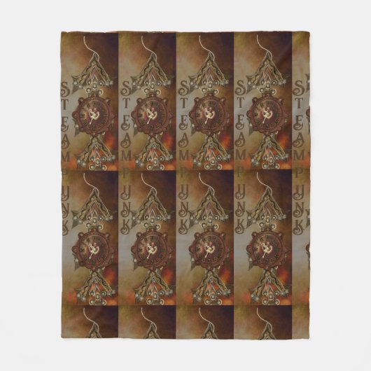 STEAMPUNK FLEECEDECKE (Vorderseite)