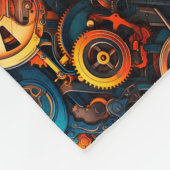 Steampunk Fleecedecke (Ecke)