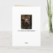 steampunk Fliegenmädchen-Grußkarte Karte (Rückseite)