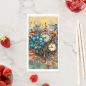 Steampunk Floral Decorative Serviette (Beispiel)