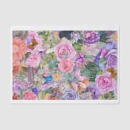 Steampunk Floral Dreams (Seite 2 in Serie) Seidenpapier