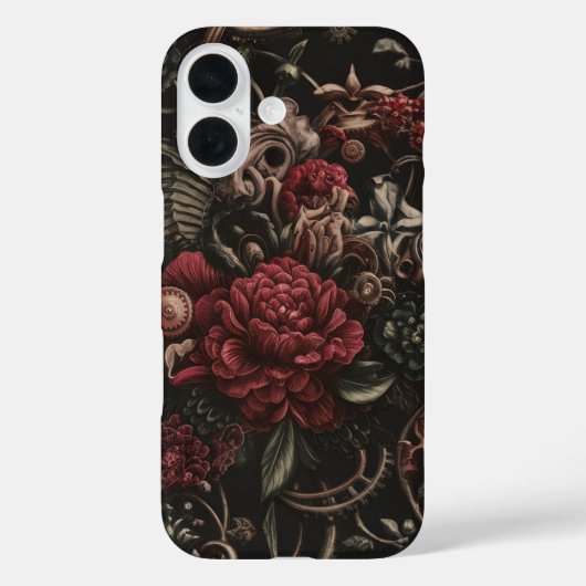 Steampunk Floral Elegance Case-Mate iPhone Hülle (Rückseite)