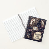 Steampunk Floral Gears Writing Journal Notizblock (Innenseite)