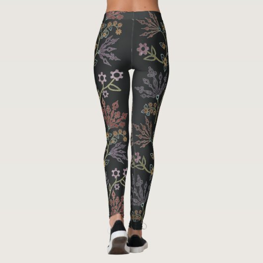 Steampunk Floral Lace Leggings (Rückseite)