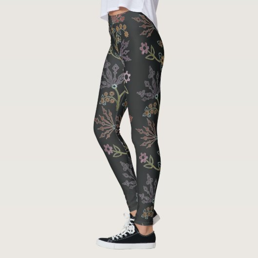 Steampunk Floral Lace Leggings (Links)
