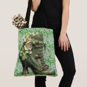 Steampunk Floral n' Lace Boot Large Shoulle Tasche (Von Nahem)
