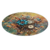 Steampunk Floral Schneidebrett (Ecke)