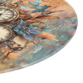 Steampunk Floral Schneidebrett (Ecke)