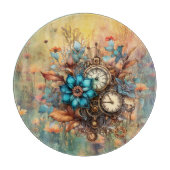 Steampunk Floral Schneidebrett (Vorderseite)