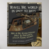 Steampunk-Flying Machine-Print Poster (Vorne)
