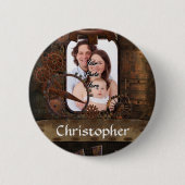Steampunk-Foto Button (Vorderseite)