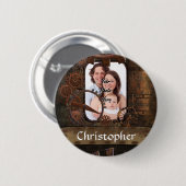 Steampunk-Foto Button (Vorne & Hinten)
