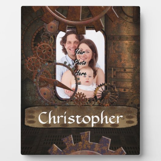 Steampunk-Foto Fotoplatte (Vorderseite)