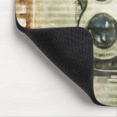 steampunk Fotograf-Fotografie Vintage Kamera Mousepad (Ecke)