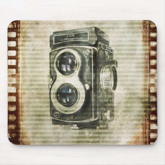 steampunk Fotograf-Fotografie Vintage Kamera Mousepad (Vorne)