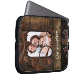 Steampunk Fotohintergrund Laptopschutzhülle (Vorne Rechts)