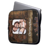 Steampunk Fotohintergrund Laptopschutzhülle (Vorderseite Links)