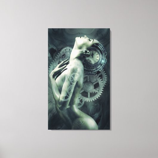Steampunk-Fotomontage Leinwanddruck (Vorderseite)