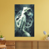 Steampunk-Fotomontage Leinwanddruck (Insitu (Wohnzimmer))