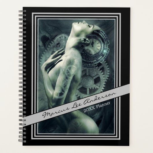 Steampunk-Fotomontage Planer (Vorderseite)