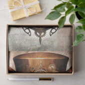 Steampunk Fox 4 Portrait Decoupage Papier (Geschenk)