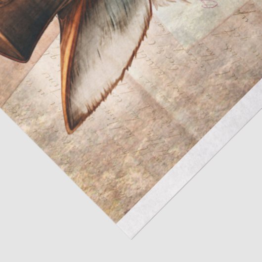 Steampunk Fox 4 Portrait Decoupage Papier (Ausschnitt)