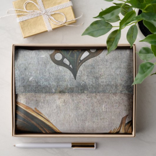 Steampunk Fox Portrait Decoupage Papier (Geschenk)