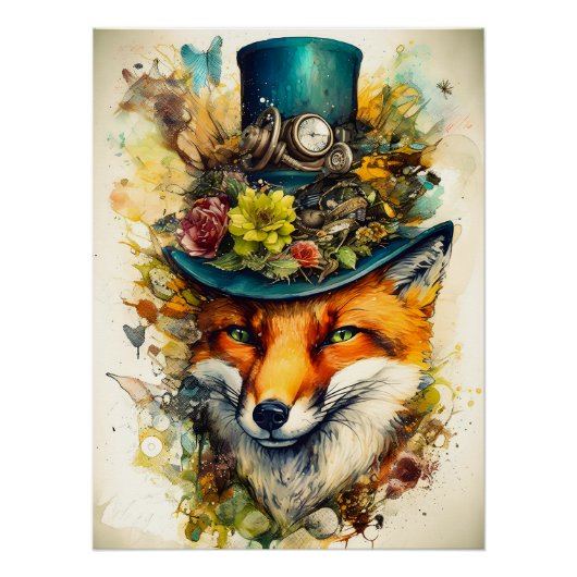 Steampunk Fox Poster (Vorderseite)